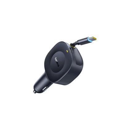 Chargeur de voiture avec câble USB-C Baseus PrimeTrip VR2, 30W, 3A, 1 x USB-C, Noir C0206400