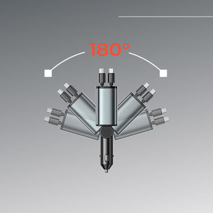 Caricabatterie Auto Con Cavo USB-C / Lightning Lisen, 69W, 3A, 1 x USB-A - 1 x USB-C, Nero YL0224040031