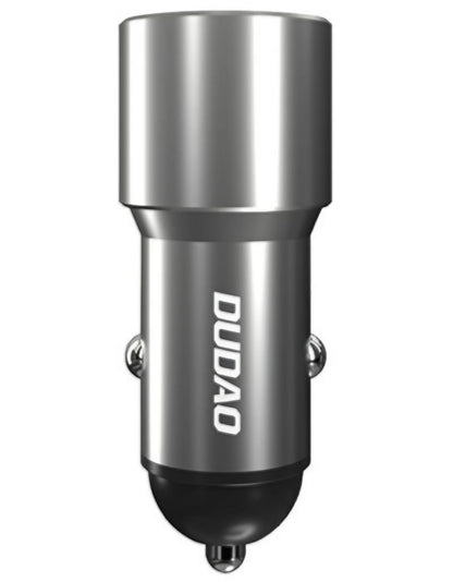 Auto-Ladegerät Dudao R4PQ NM, 22,5W, 3A, 1 x USB-A - 1 x USB-C, Grau