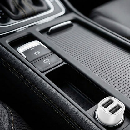 Caricabatterie Auto Fixed, 15.5W, 3A, 2 x USB-A, Bianco