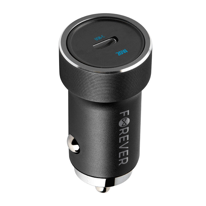 Auto-Ladegerät Forever CC-06, 20W, 3A, 1 x USB-C, Schwarz