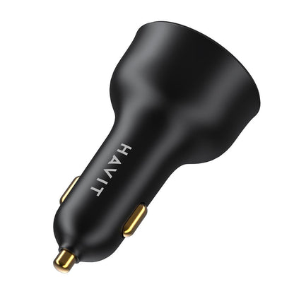 Auto-Ladegerät HAVIT CC100W Display, 100W, 5A, 1 x USB-A - 1 x USB-C, Schwarz