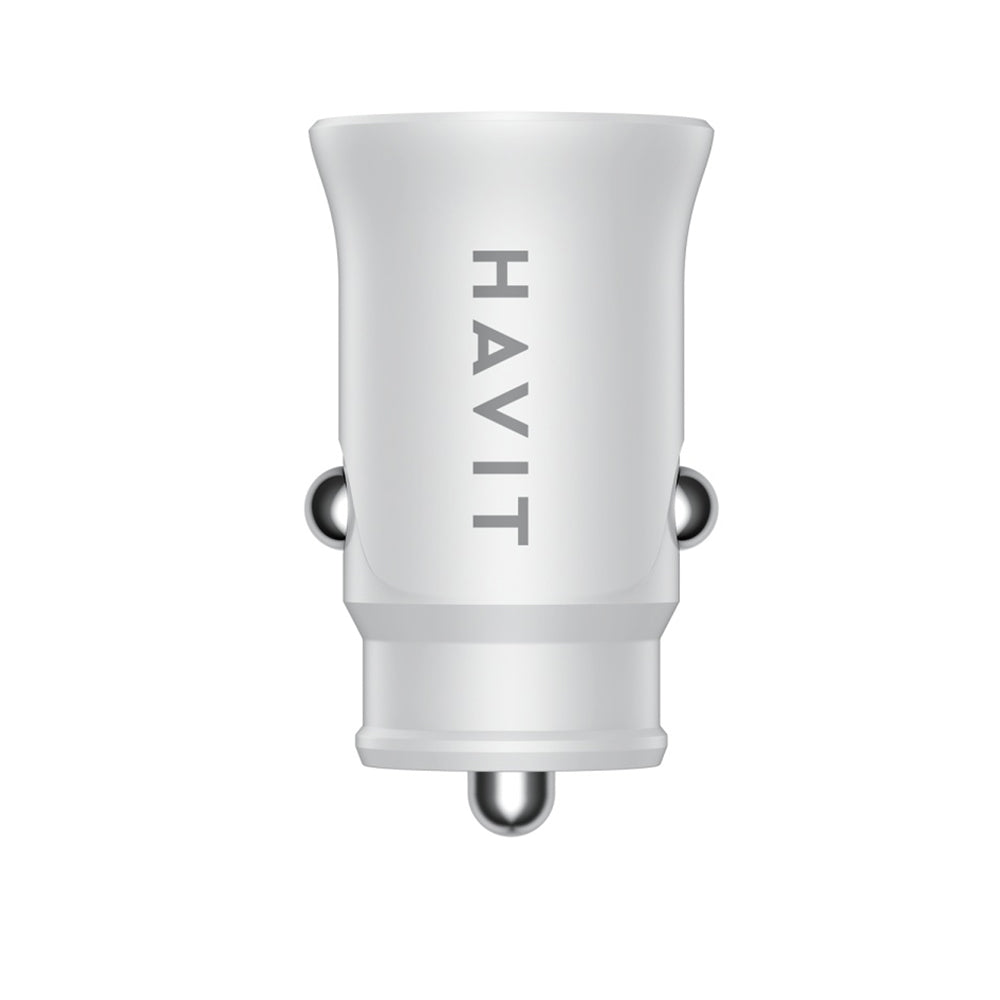 Auto-Ladegerät HAVIT CC2022, 20W, 3A, 1 x USB-A - 1 x USB-C, Weiß