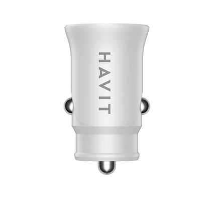 Auto-Ladegerät HAVIT CC2022, 20W, 3A, 1 x USB-A - 1 x USB-C, Weiß