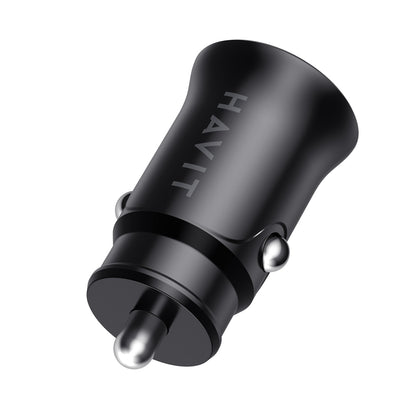 Auto-Ladegerät HAVIT CC2022, 20W, 3A, 1 x USB-A - 1 x USB-C, Schwarz