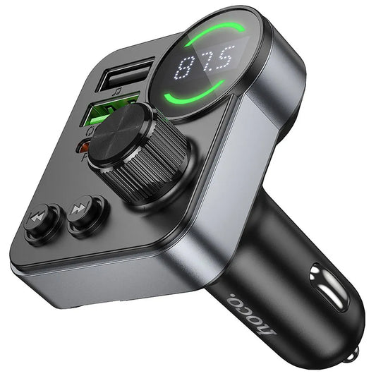 Modulatore FM Bluetooth HOCO E86, 2 x USB-A - 1 x USB-C - 1 x microSD