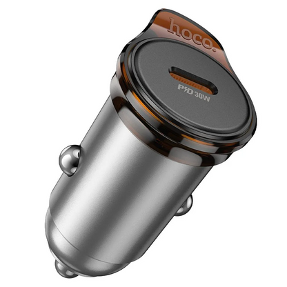 Auto-Ladegerät HOCO NZ16, 30W, 3A, 1 x USB-C, Grau