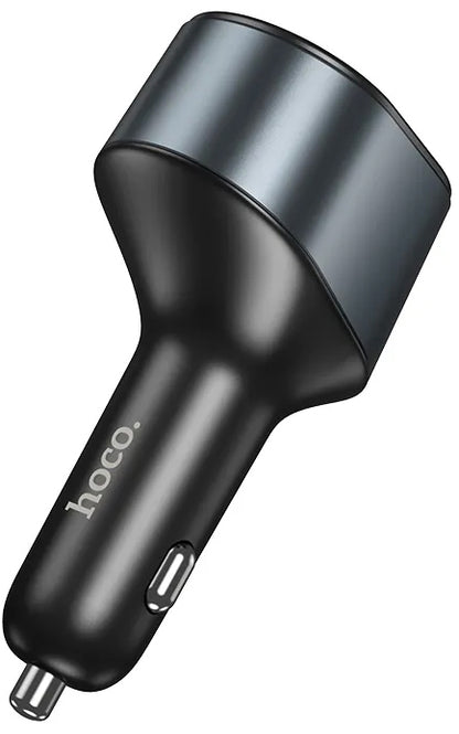 Auto-Ladegerät HOCO Z56, 35W, 3A, 1 x USB-A - 1 x USB-C - 1 x Zigarettenanzünder-Verlängerung, Schwarz