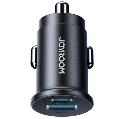 Caricabatterie Auto Joyroom JR-CCN16 Mini, 12W, 2.4A, 1 x USB-A - 1 x USB-C, Nero