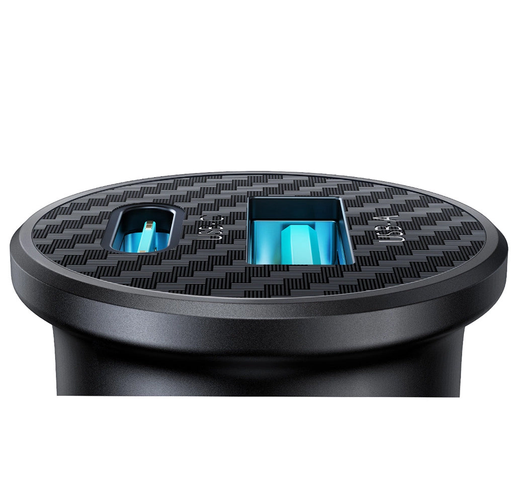 Caricabatterie Auto Joyroom JR-CCN16 Mini, 12W, 2.4A, 1 x USB-A - 1 x USB-C, Nero