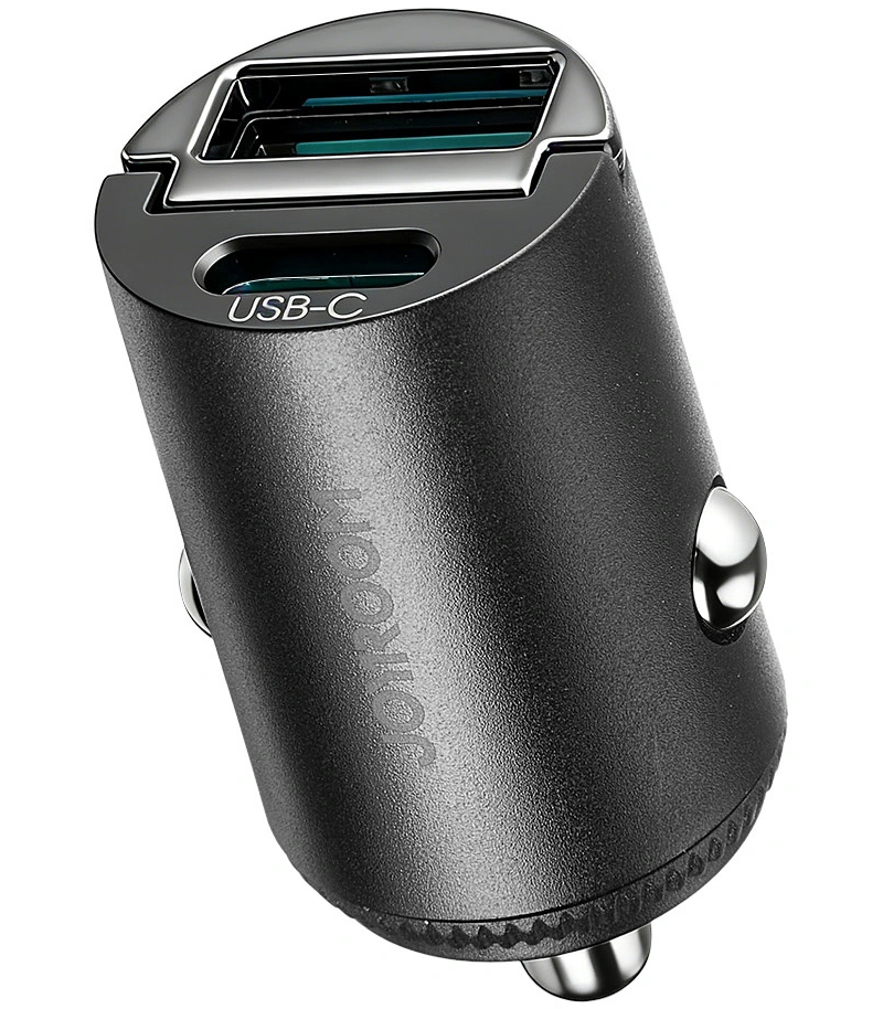 Caricatore Auto Joyroom JR-CCN18, 65W, 1 x USB-A - 1 x USB-C, Nero