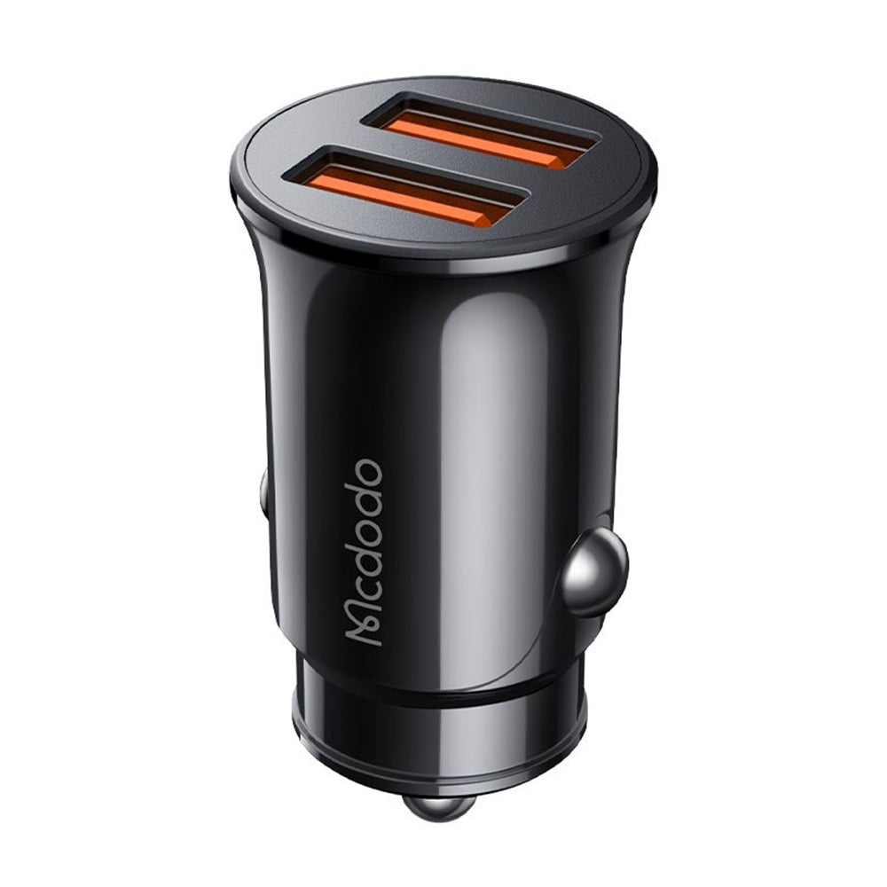 Caricabatterie Auto McDodo CC-6602, 12W, 2.4A, 2 x USB-A, Nero