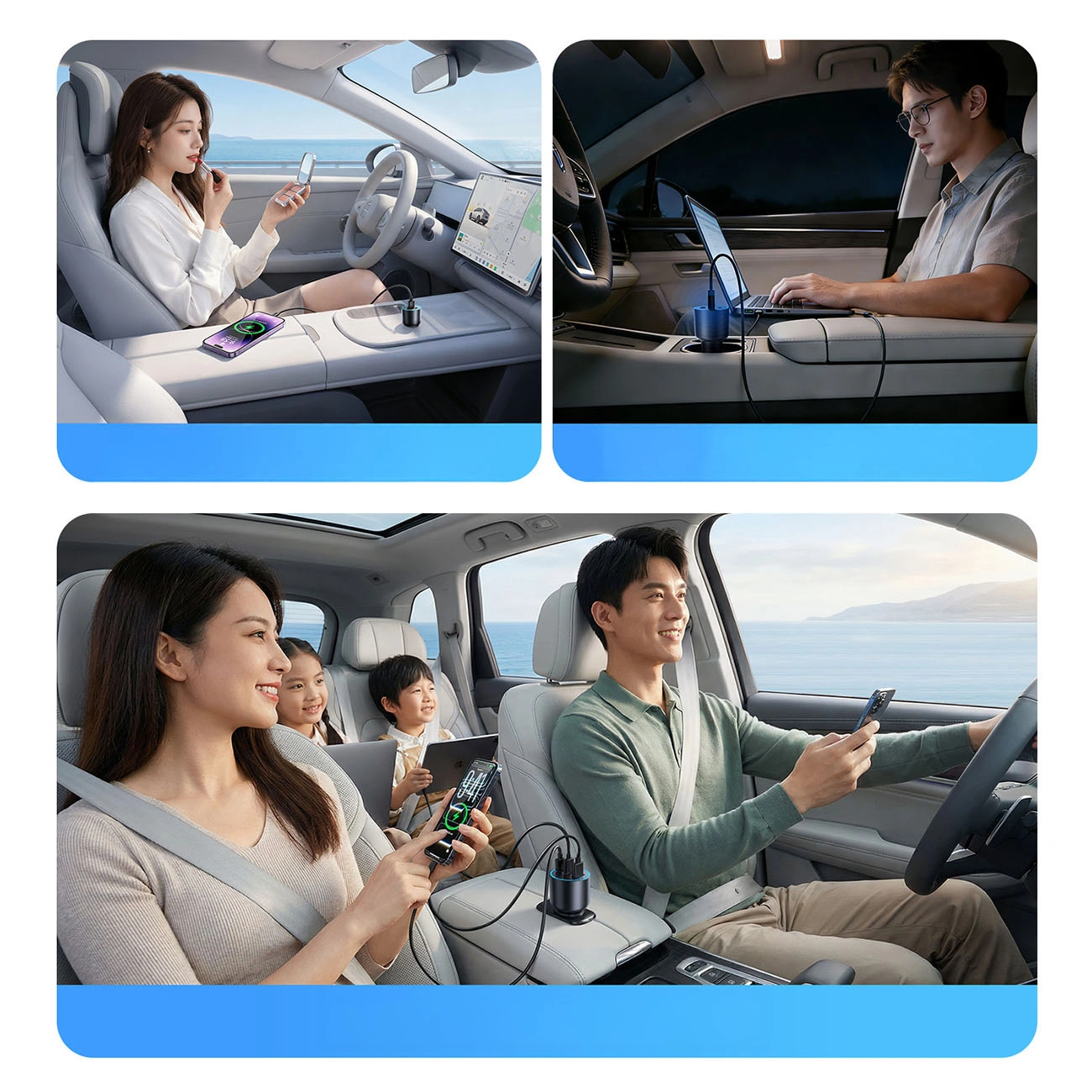 Chargeur Auto Orico HyperDrive, 165W, 5A, 1 x USB-A - 2 x USB-C, Noir
