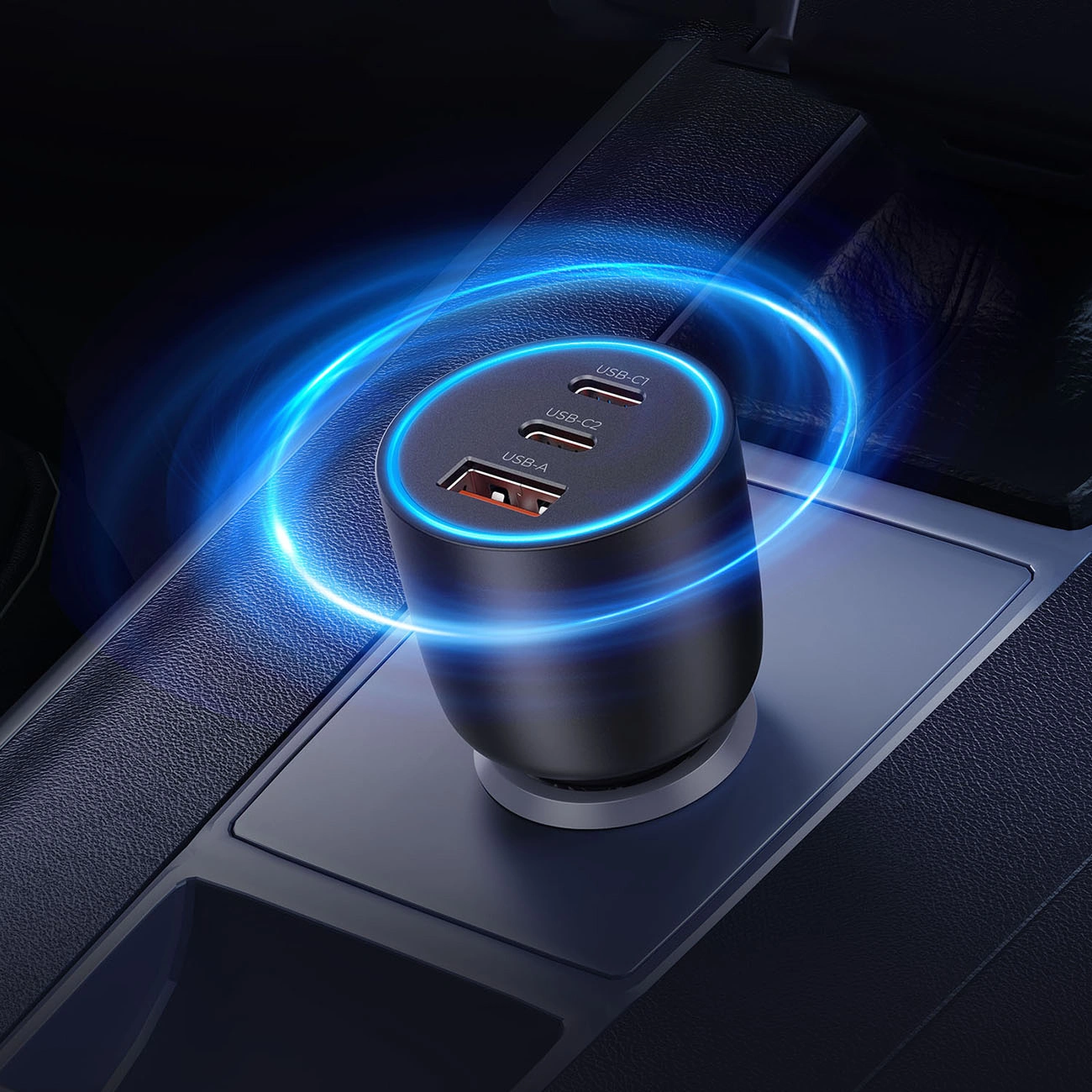 Chargeur Auto Orico PowerLink, 165W, 5A, 1 x USB-A - 2 x USB-C, Noir