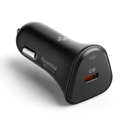 Chargeur de voiture Spigen EV301 Essential, 30W, 3A, 1 x USB-C, Noir