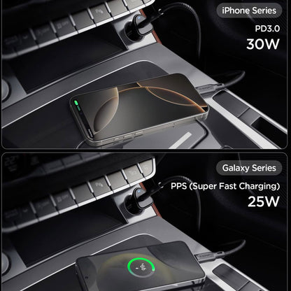 Chargeur de voiture Spigen EV301 Essential, 30W, 3A, 1 x USB-C, Noir