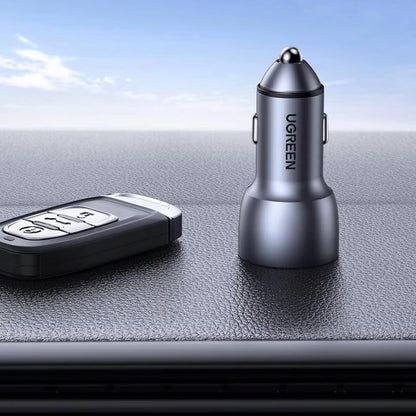 Chargeur de voiture UGREEN CD213, 36W, 3A, 2 x USB-A, Gris 