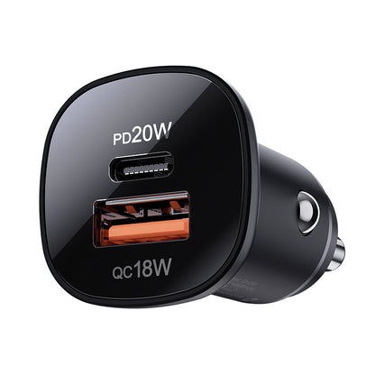 Auto-Ladegerät Acefast B1, 38W, 3A, 1 x USB-A - 1 x USB-C, Schwarz