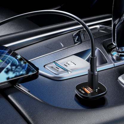 Auto-Ladegerät Acefast B1, 38W, 3A, 1 x USB-A - 1 x USB-C, Schwarz