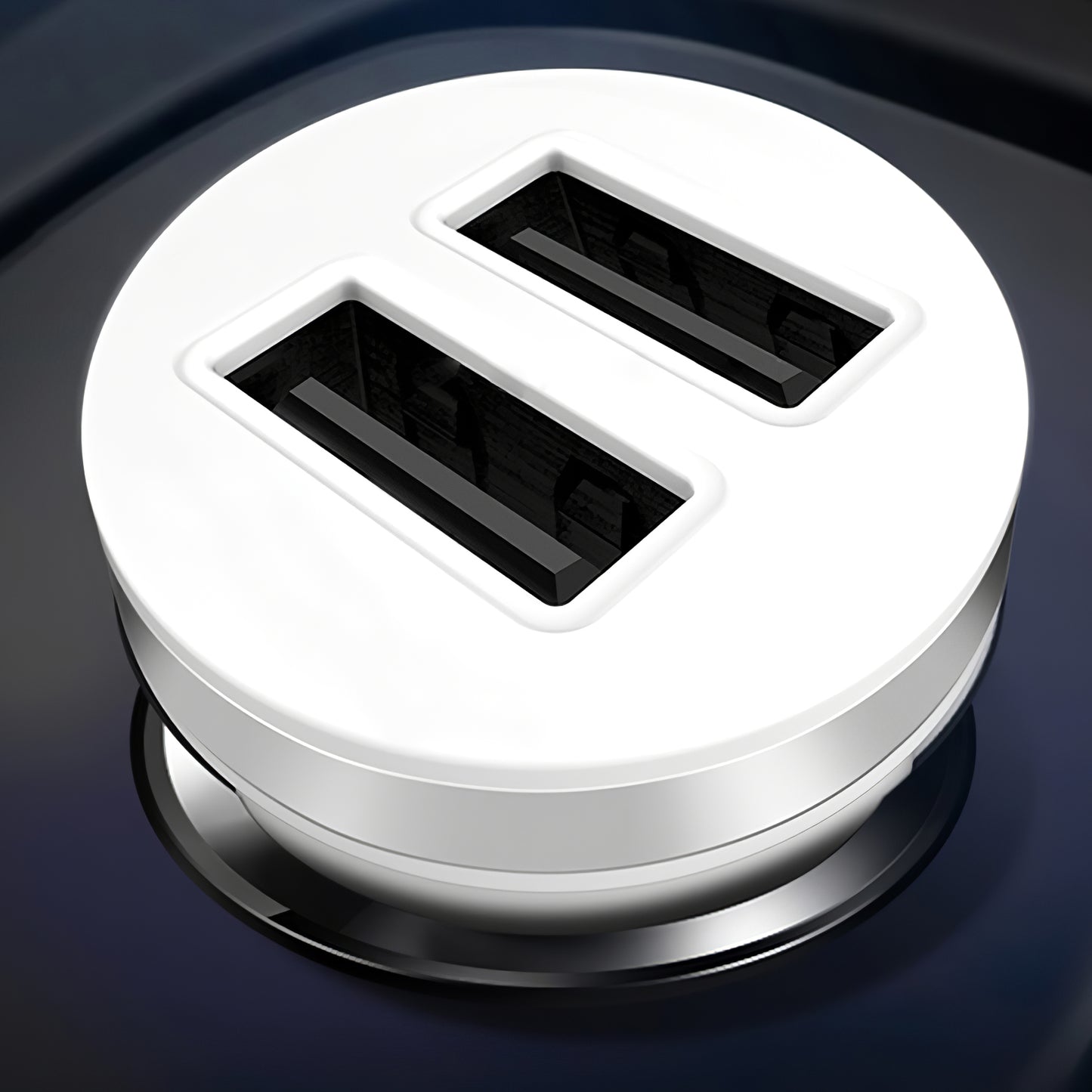 Chargeur Auto XO Design CC-18, 10.5W, 2.1A, 2 x USB-A, Blanc