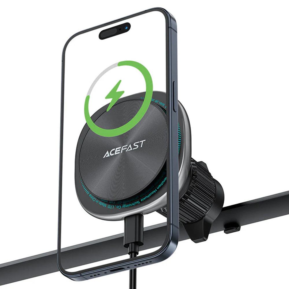 Chargeur Auto Sans Fil Acefast D41, 15W, 1.67A, Argenté