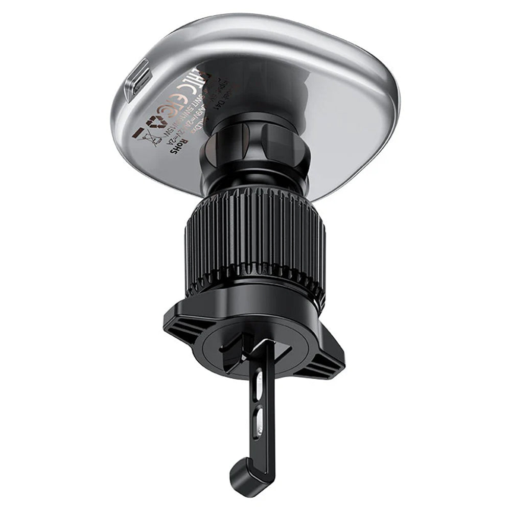 Chargeur Auto Sans Fil Acefast D41, 15W, 1.67A, Argenté