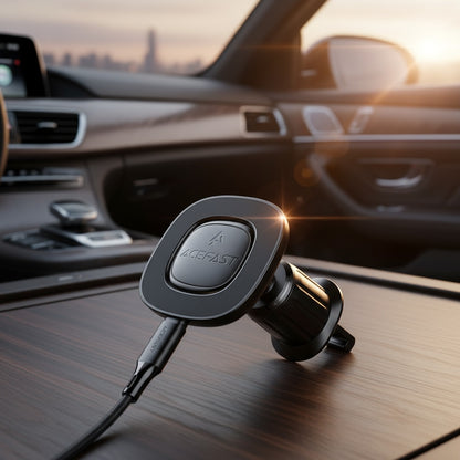 Caricabatterie Auto Wireless Acefast D46, 15W, 1.67A, Nero