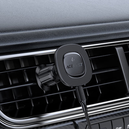 Caricabatterie Auto Wireless Acefast D46, 15W, 1.67A, Nero