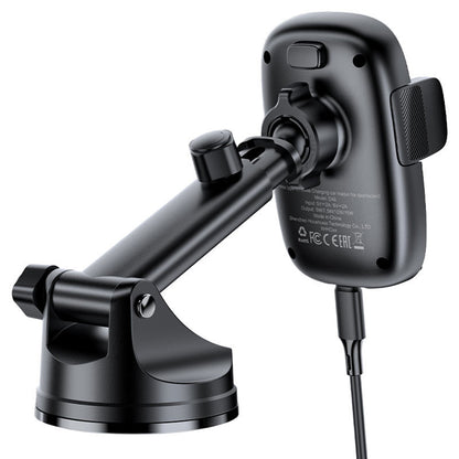 Caricabatterie Auto Wireless Acefast D49, 15W, 1.67A, Nero