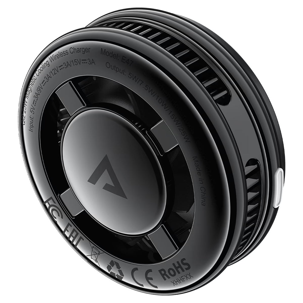 Chargeur Réseau Sans Fil Acefast E47 2en1, 25W, Noir