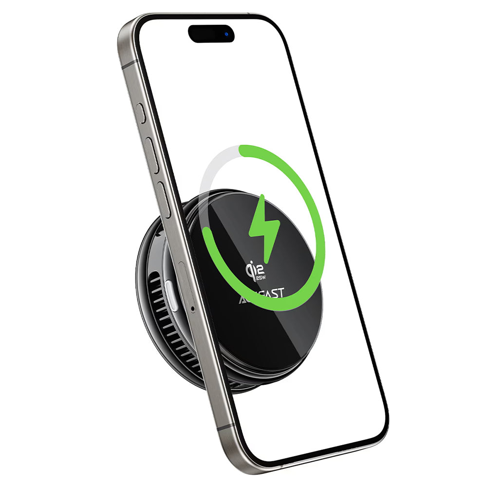 Chargeur Réseau Sans Fil Acefast E47 2en1, 25W, Noir