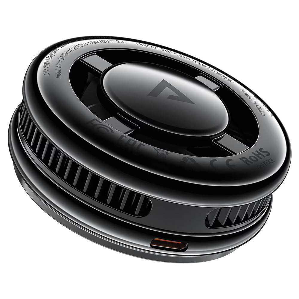 Chargeur Réseau Sans Fil Acefast E47 2en1, 25W, Noir
