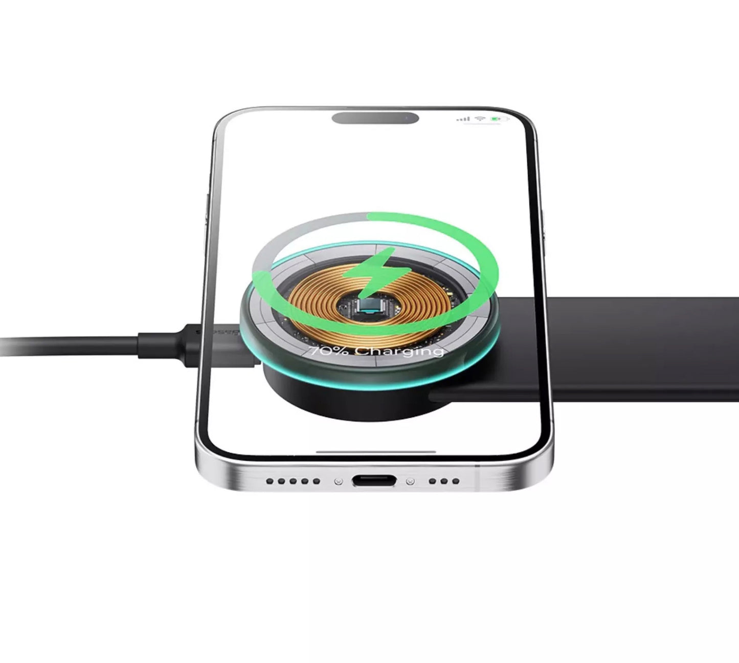 Caricabatterie Auto Wireless Baseus C02 Pro, 15W,1.67W, Nero C40156000111-00