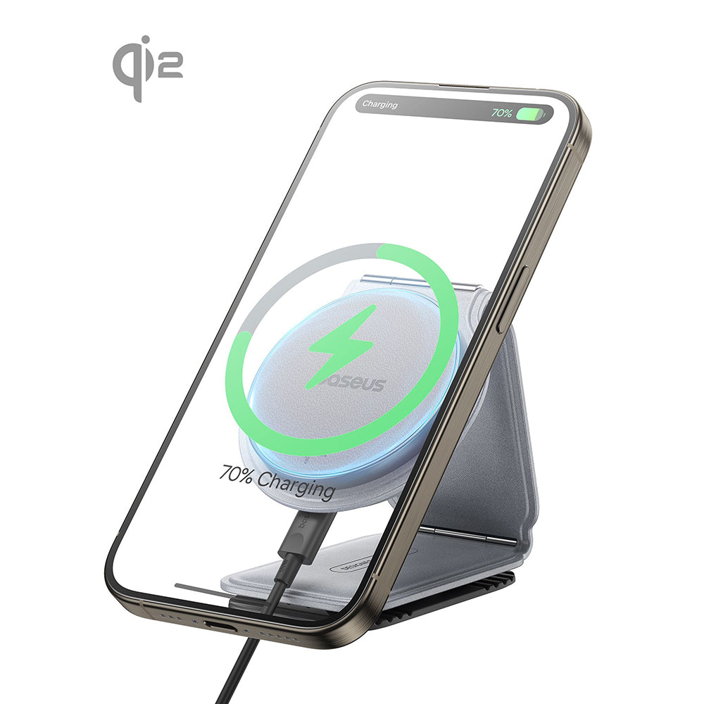 Baseus PrimeTrip C02 Wireless Car Charger, 15W, 1.67A, Gray C40169003831-00