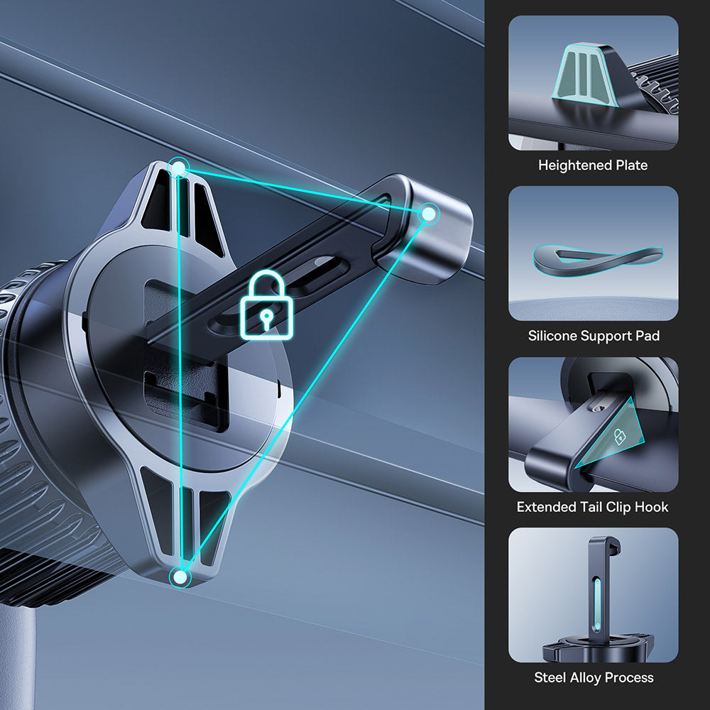 Caricabatterie Auto Wireless Baseus PrimeTrip VC1 Pro, 15W, 1.67A, Nero C40141000111-00