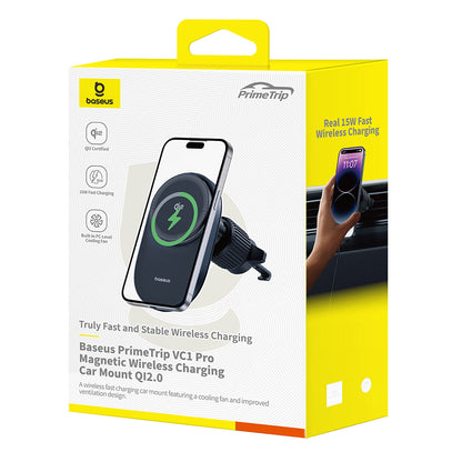 Caricabatterie Auto Wireless Baseus PrimeTrip VC1 Pro, 15W, 1.67A, Nero C40141000111-00