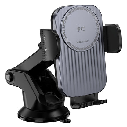 Caricabatterie Auto Wireless Borofone BH222 Leading, 15W, 1.67A, Nero
