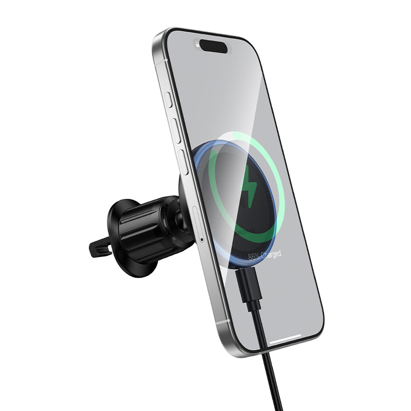 Auto Wireless-Ladegerät Borofone BH224 Flash, 15W, 1.67A, Schwarz