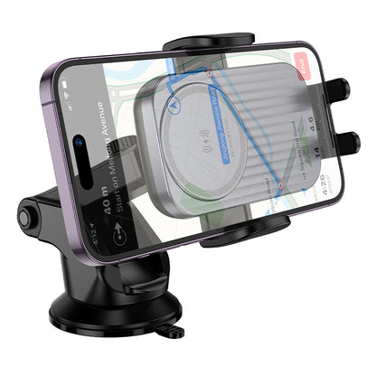 Caricabatterie Auto Wireless Borofone BH222 Leading, 15W, 1.67A, Nero