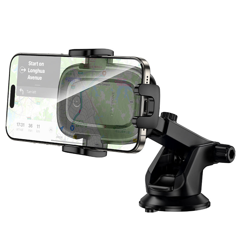 Caricabatterie Auto Wireless Borofone BH223 Follower, 15W, 1.67A, Nero