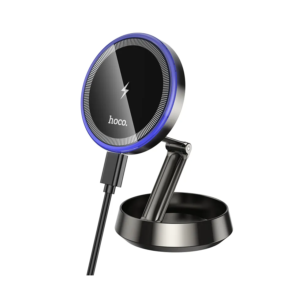 Chargeur Auto Sans Fil HOCO HW33, 15W, 1.67A, Gris