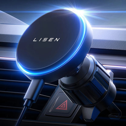 Wireless Auto Ladegerät Lisen, 15W, 1,67A, Schwarz YL0225070006