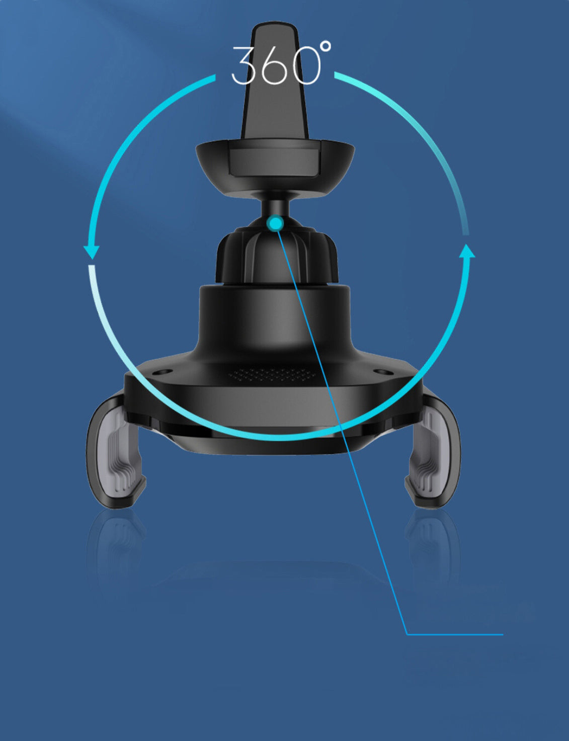 Caricabatterie Auto Wireless Sendem W33, 15W, 1.67A, Nero