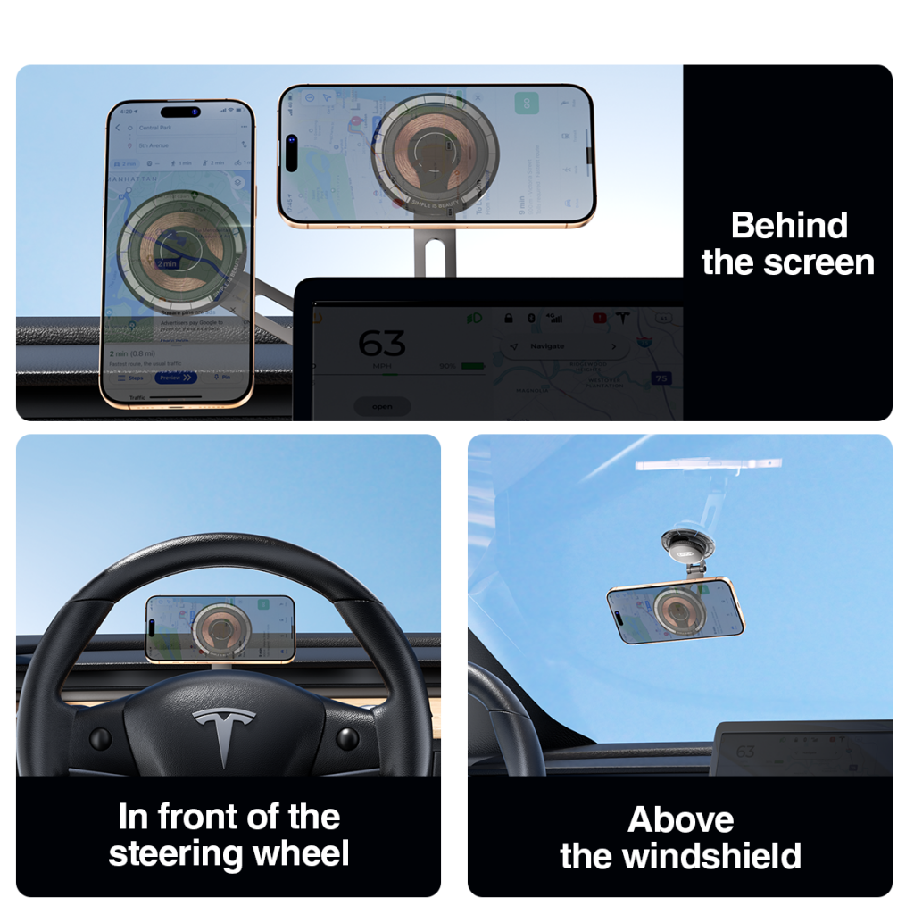 Chargeur Auto Sans Fil XO Design CX036, 15W, 1.67A, Noir