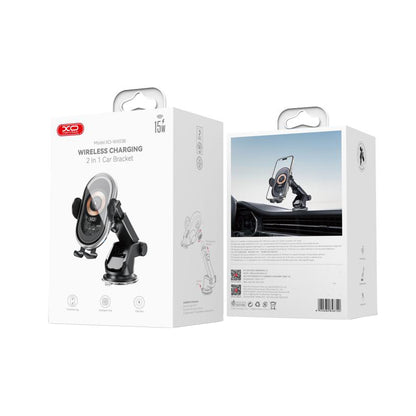 Caricabatterie Auto Wireless XO Design WX038, 15W, 1.67A, Nero