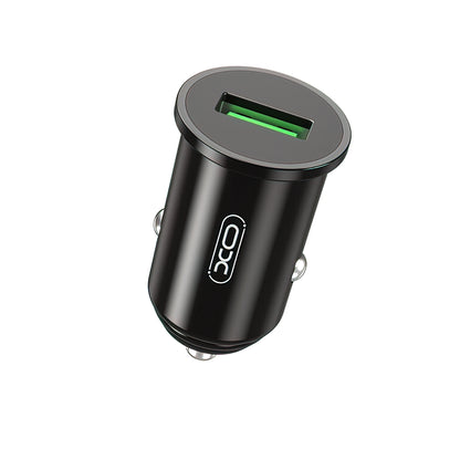 Caricabatterie Auto XO Design CC39, 18W, 3A, 1 x USB-A, Nero