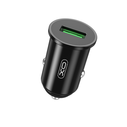 Caricabatterie Auto XO Design CC35, 18W, 3A, 1 x USB-A, Nero