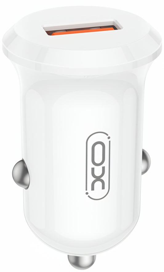 Auto-Ladegerät XO Design CC68, 18W, 3A, 1 x USB-A, Weiß