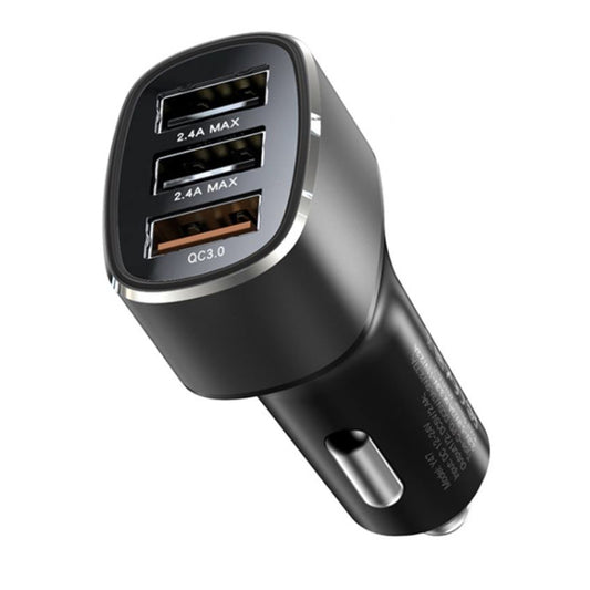 Chargeur de voiture Yesido Y46, 42W, 3A, 3 x USB-A, Noir
