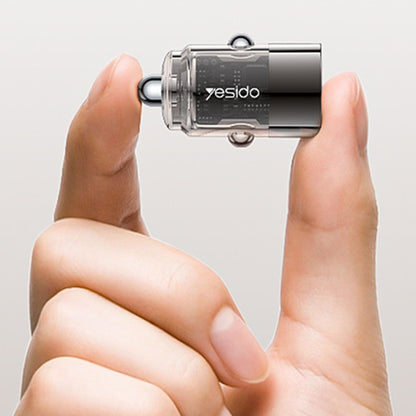 Chargeur de voiture Yesido Y67, 45W, 3A, 1 x USB-C, Noir